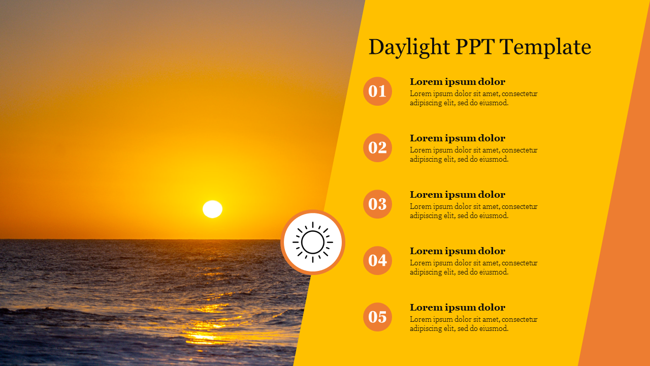 Free - Amazing Daylight PPT Template Themes Presentation Design